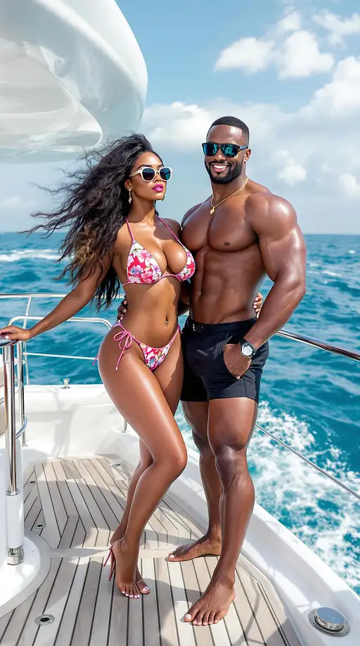Luxury Yacht Couple Portrait