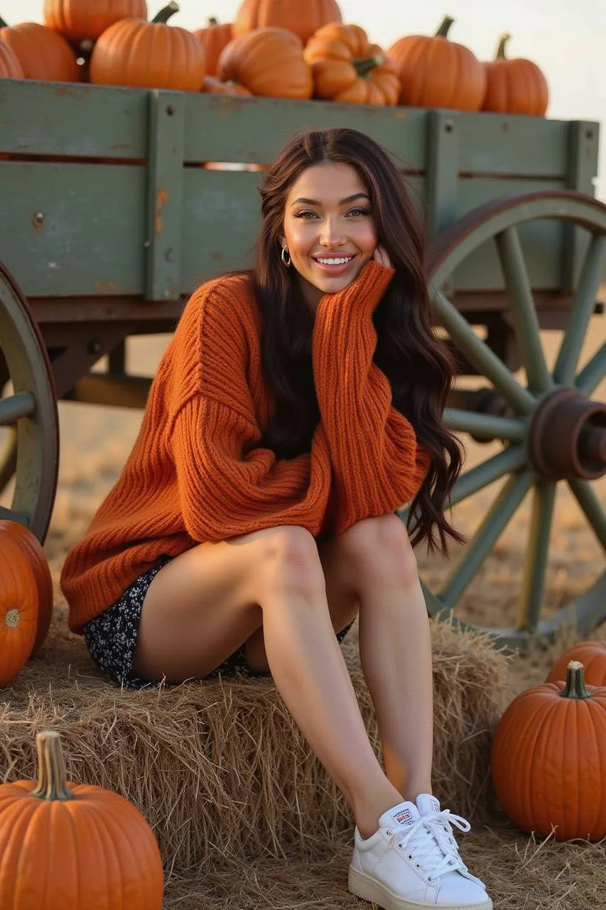 Golden Harvest Autumn Portrait