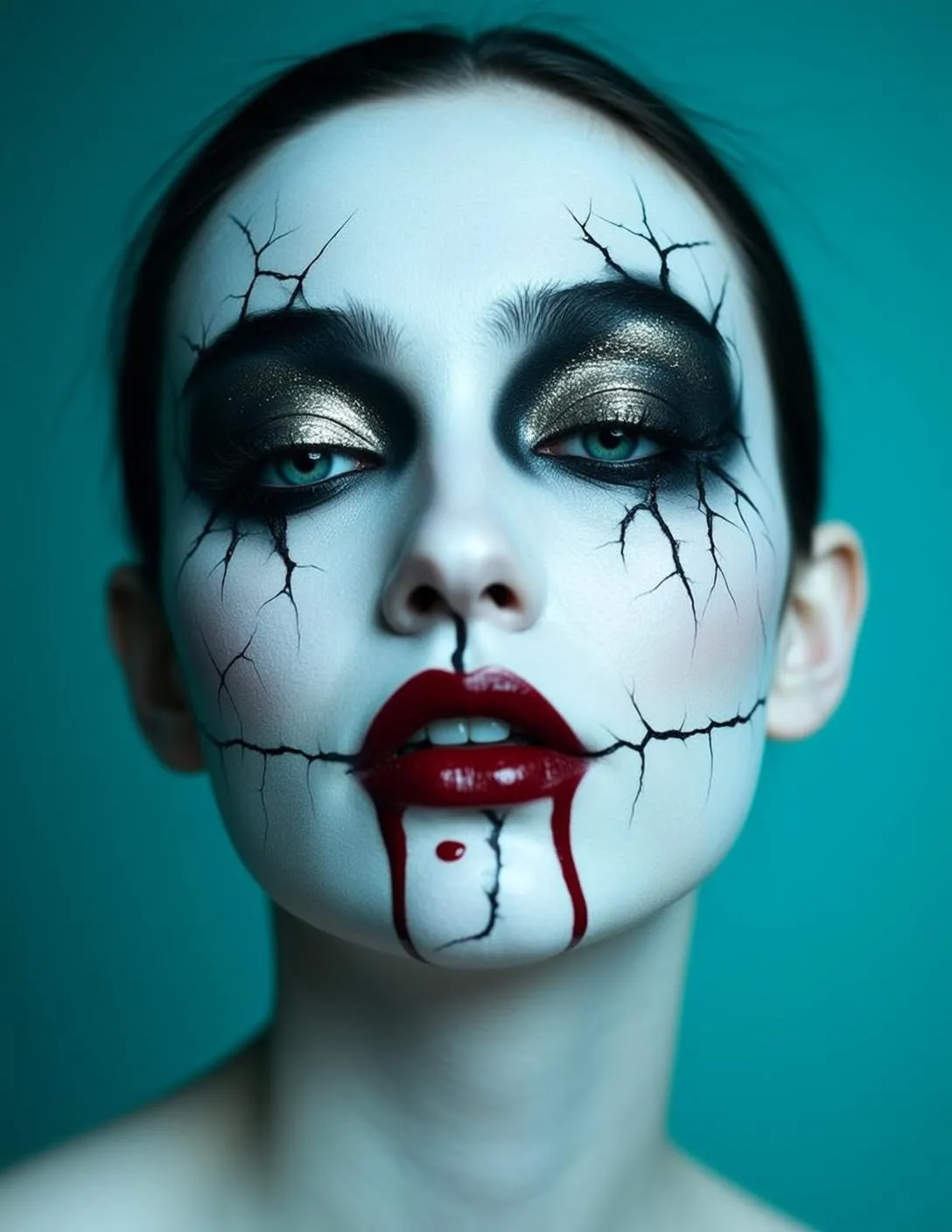 Porcelain Doll Horror Portrait