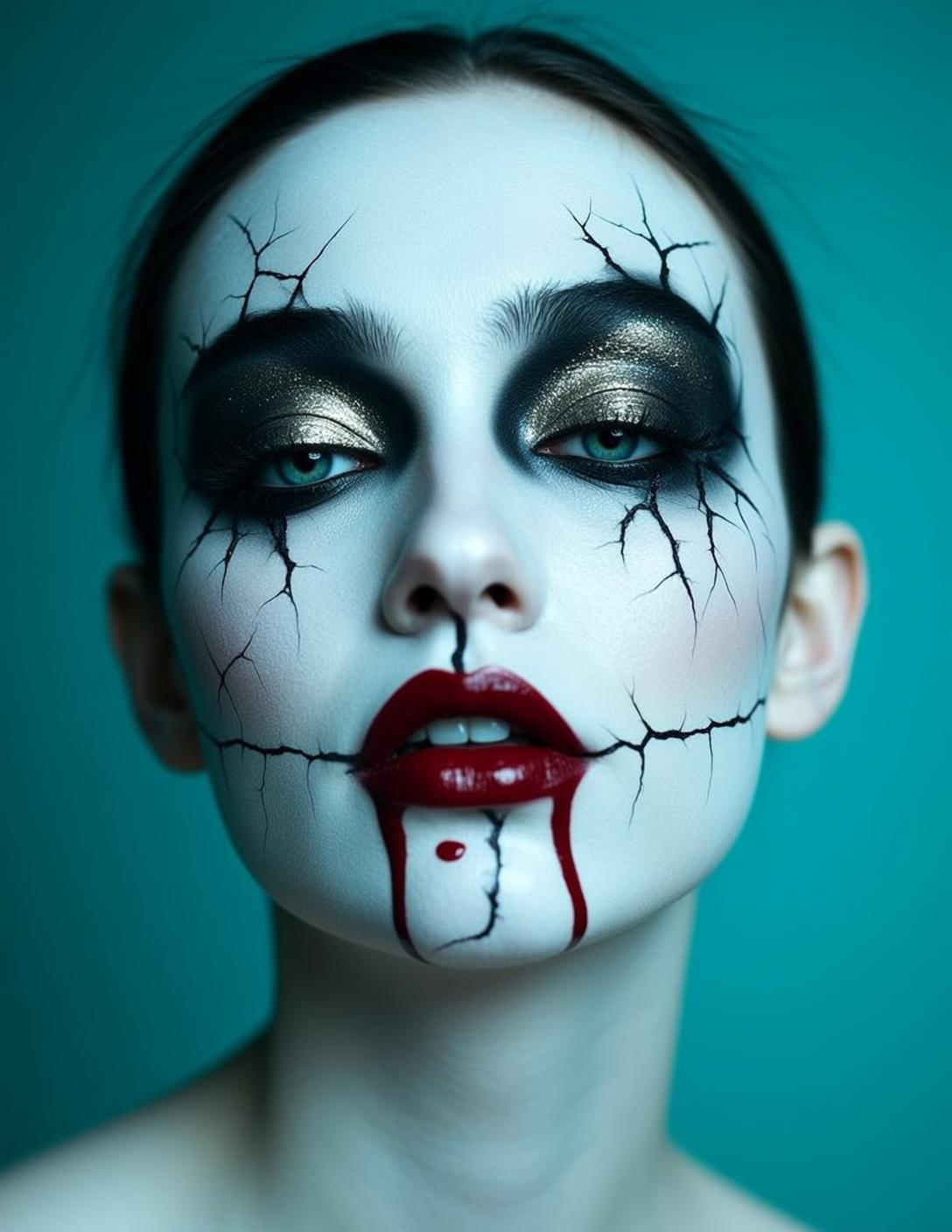 Porcelain Doll Horror Portrait