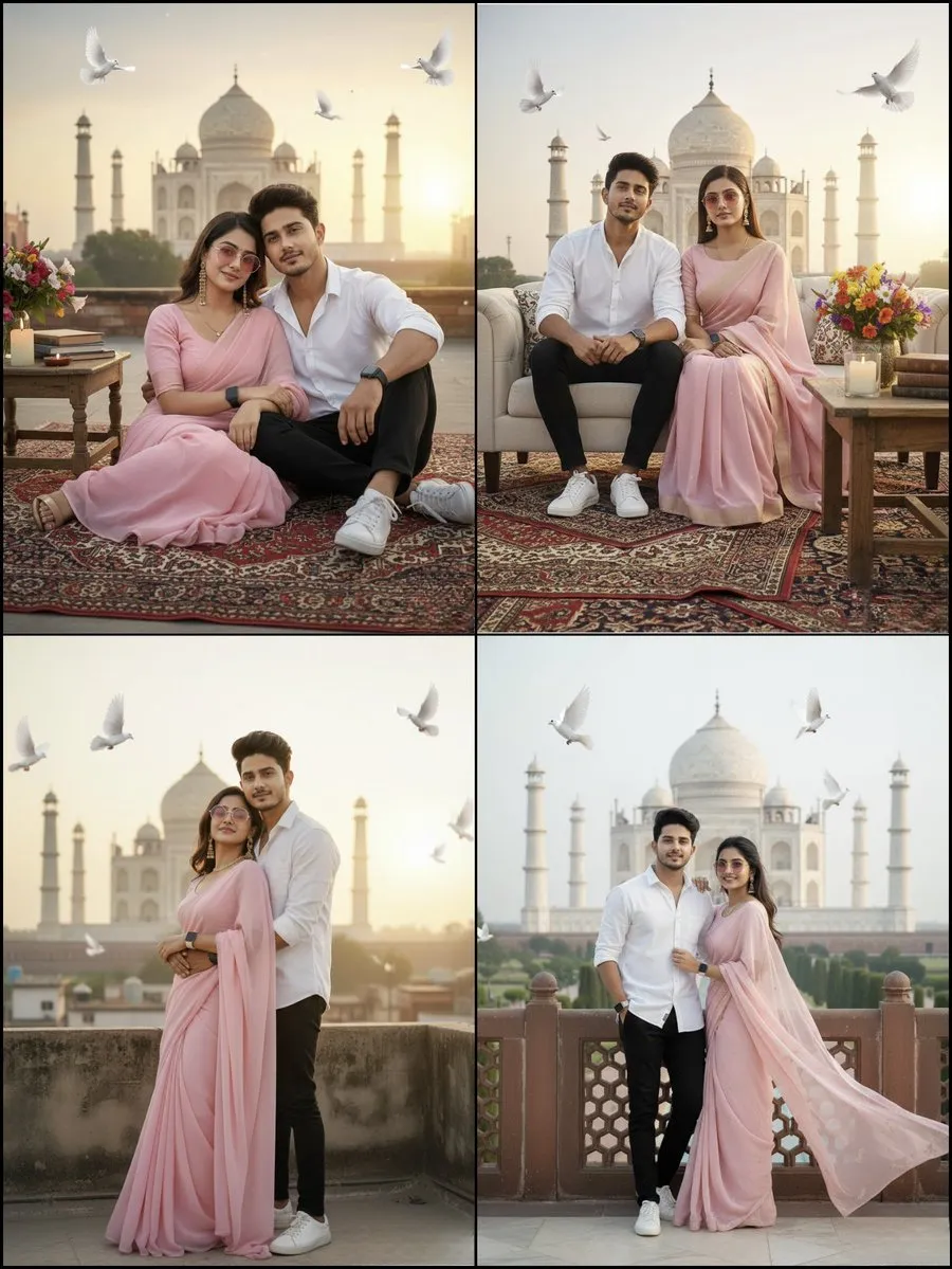 Love at Sunrise: A Romantic Rooftop Escape in Agra