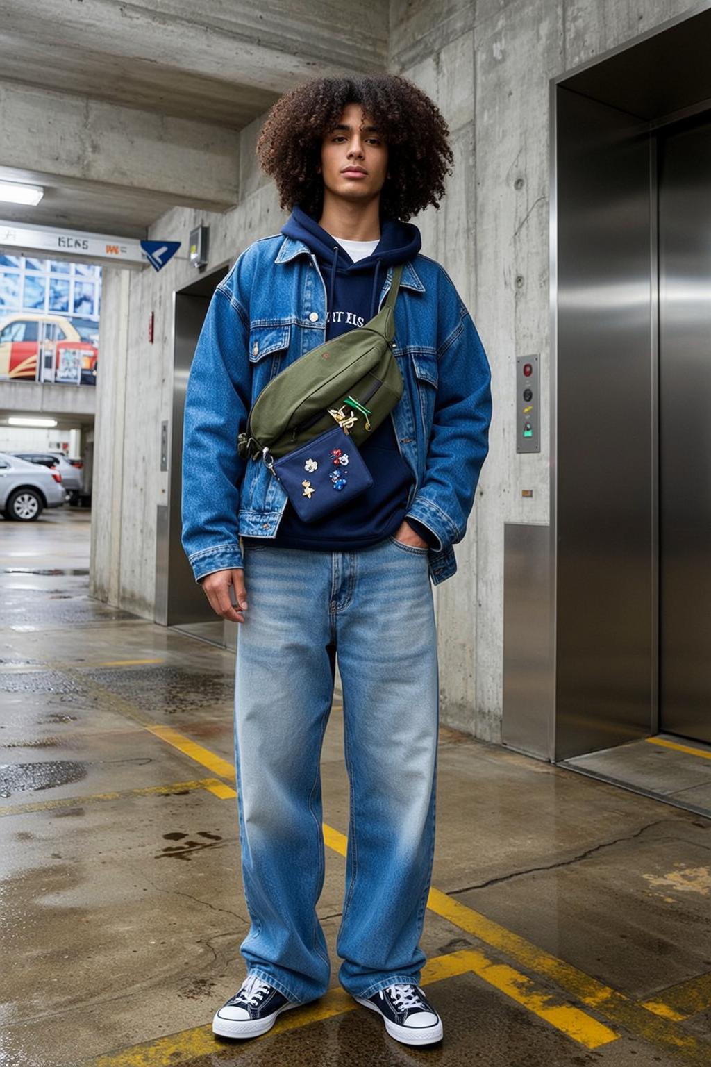 Denim Jacket Hoodie Jeans