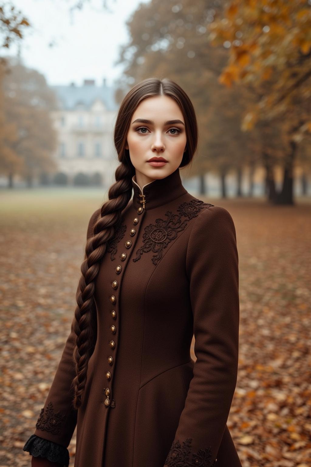 Autumn Young Long Dark Brown Braided Fair