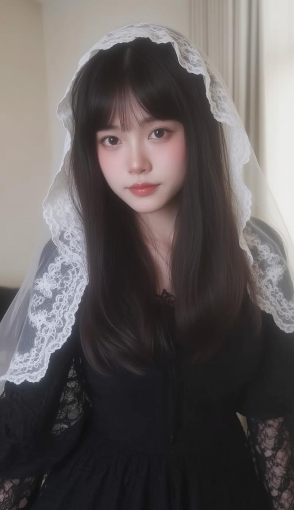 Veiled Lace Dress