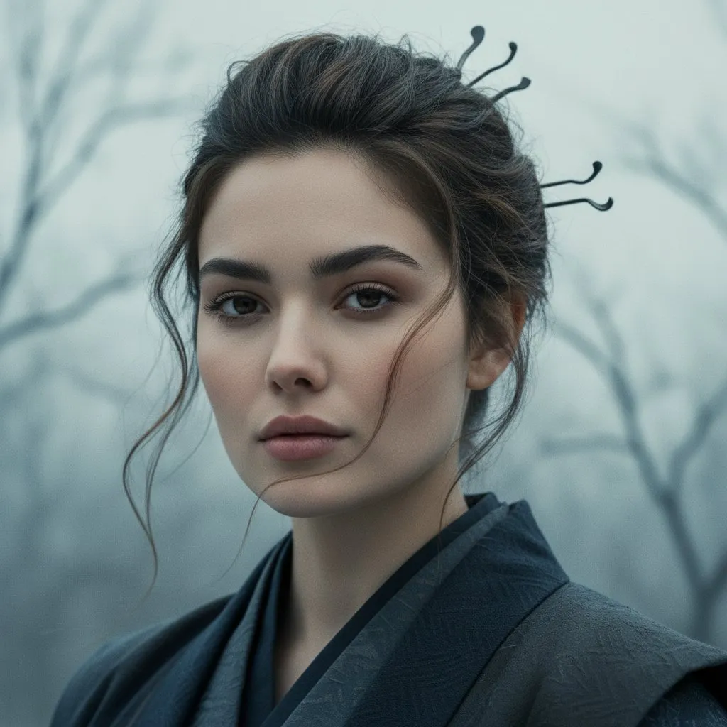 Frozen Serenity: A Samurai's Poetic Winter Reflection