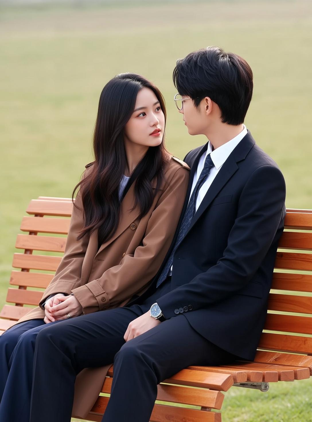 Explore Are Sitting Side-by-side Wooden Park Bench