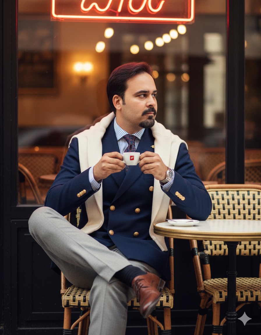 Paris Cafe Espresso Suit