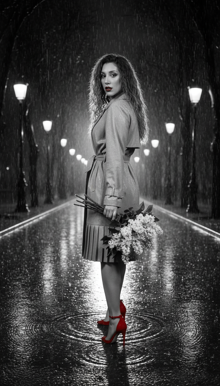 Ronika monochrome red