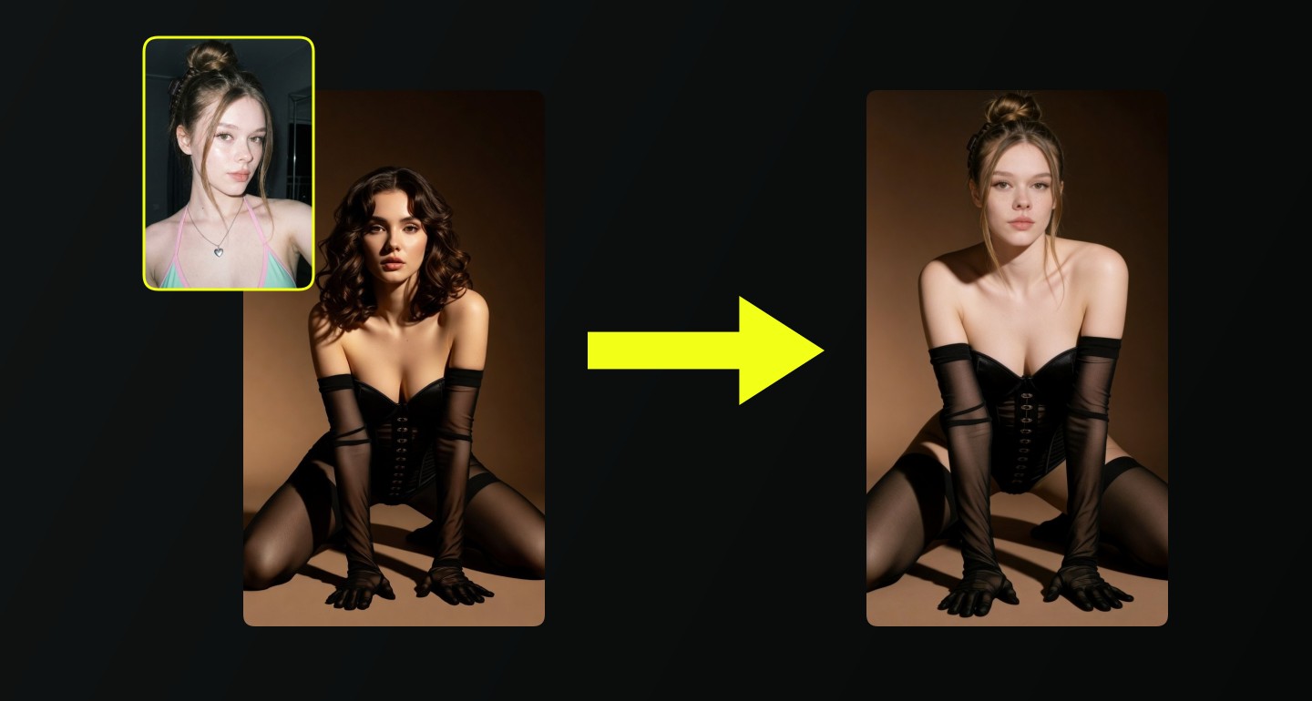 Mila remix walkthrough for Sculpted Elegance: A Bold Studio Portrait