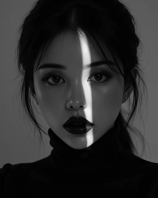 Dramatic High-fashion Portrait