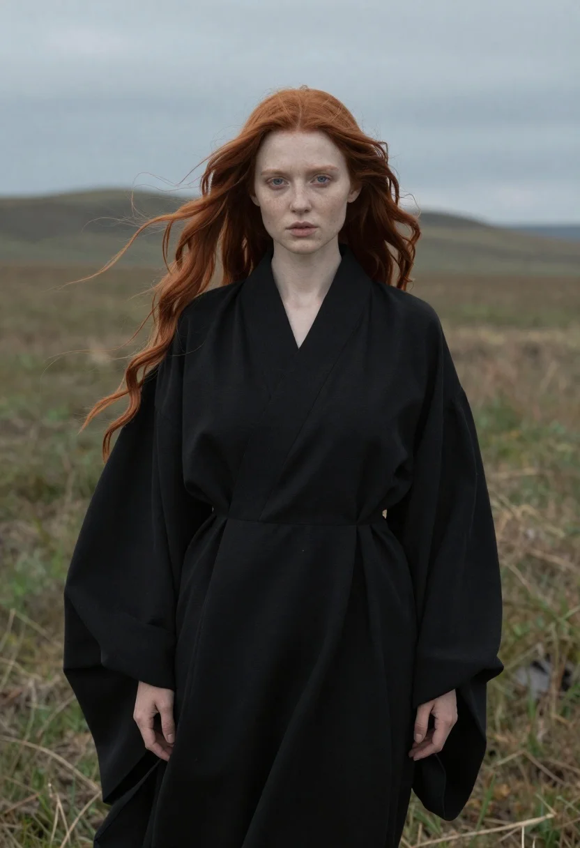 Portrait Woman With Striking Red Hair And Fair Skin Open reference photo