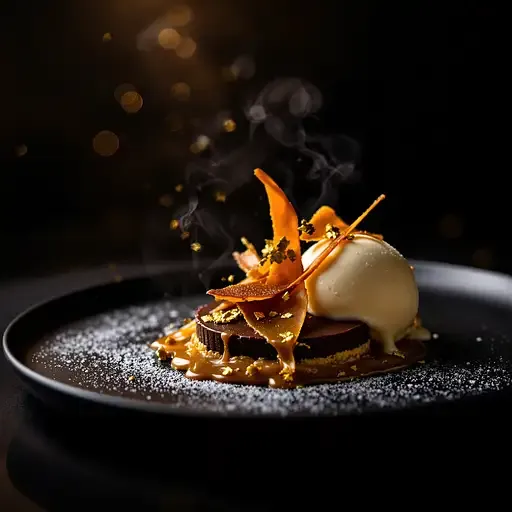 Gourmet Dessert Close-up