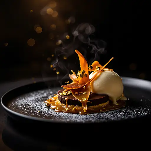 Gourmet Dessert Close-up