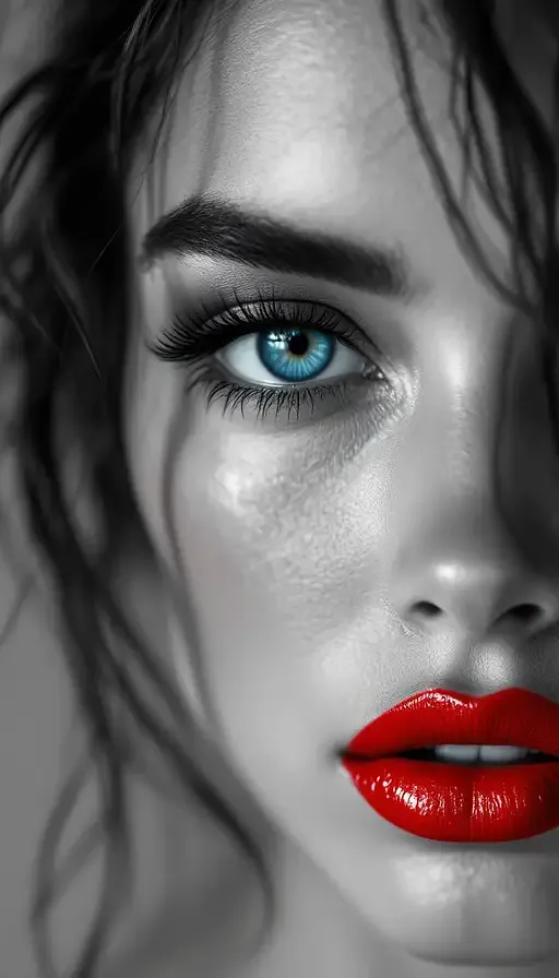 Stunning Black And White Portrait