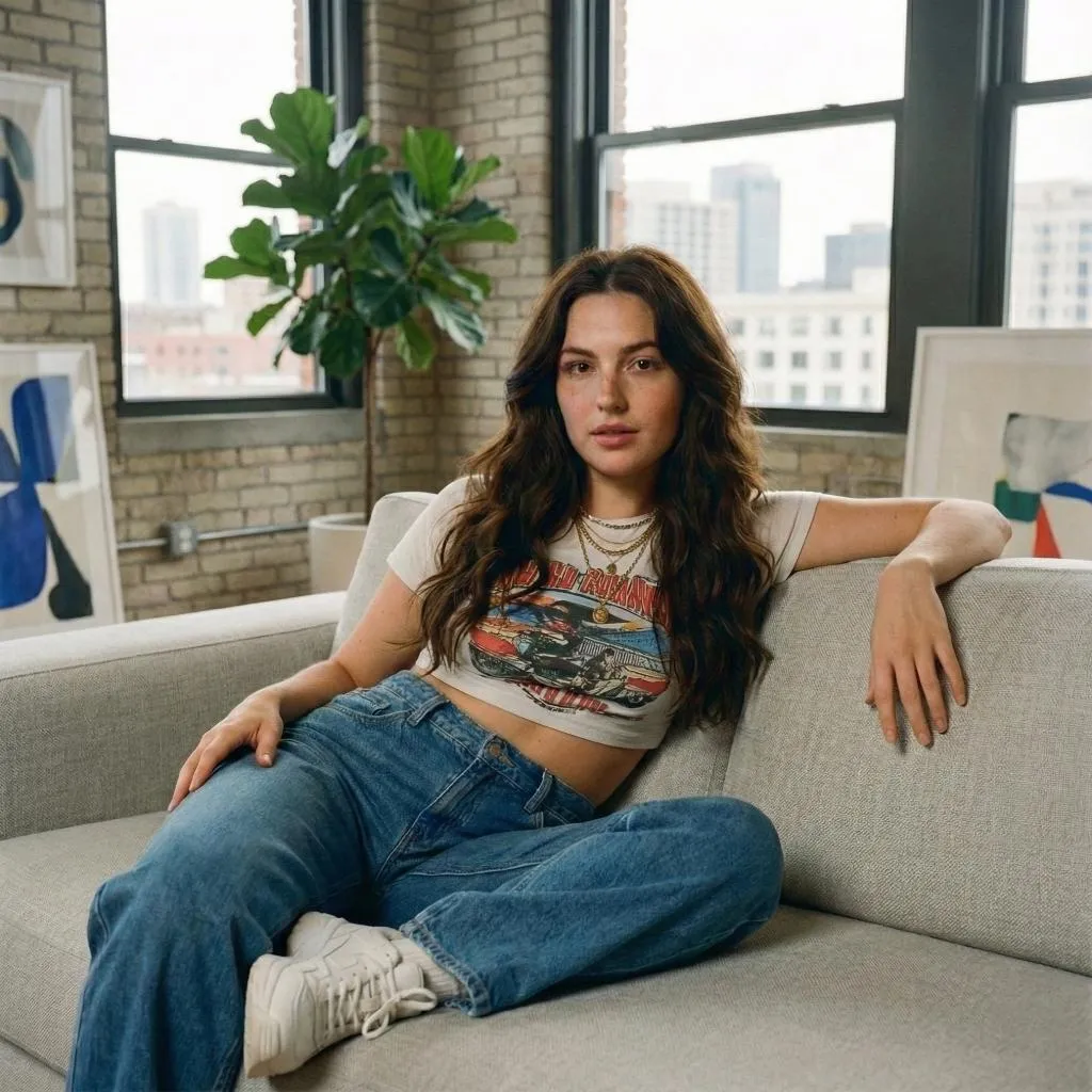 Makeup And Necklace In Urban Loft Apartment