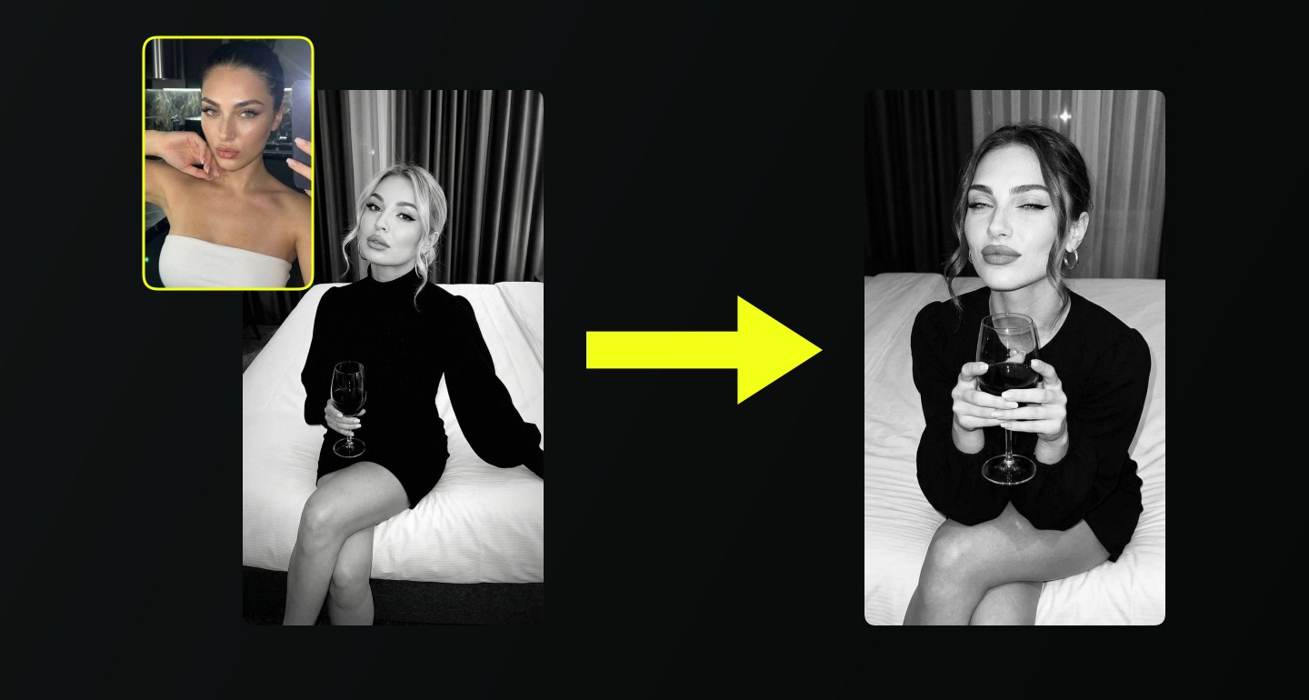 Lily remix walkthrough for Girl Hotel Room Wine Glass Black Dress Above Shot