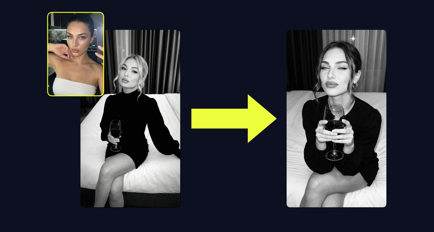Lily remix walkthrough for Girl Hotel Room Wine Glass Black Dress Above Shot