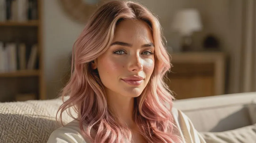 Cozy Living Room Portrait Soft Pastel Editorial