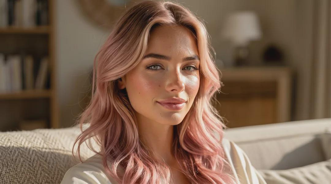 Cozy Living Room Portrait Soft Pastel Editorial
