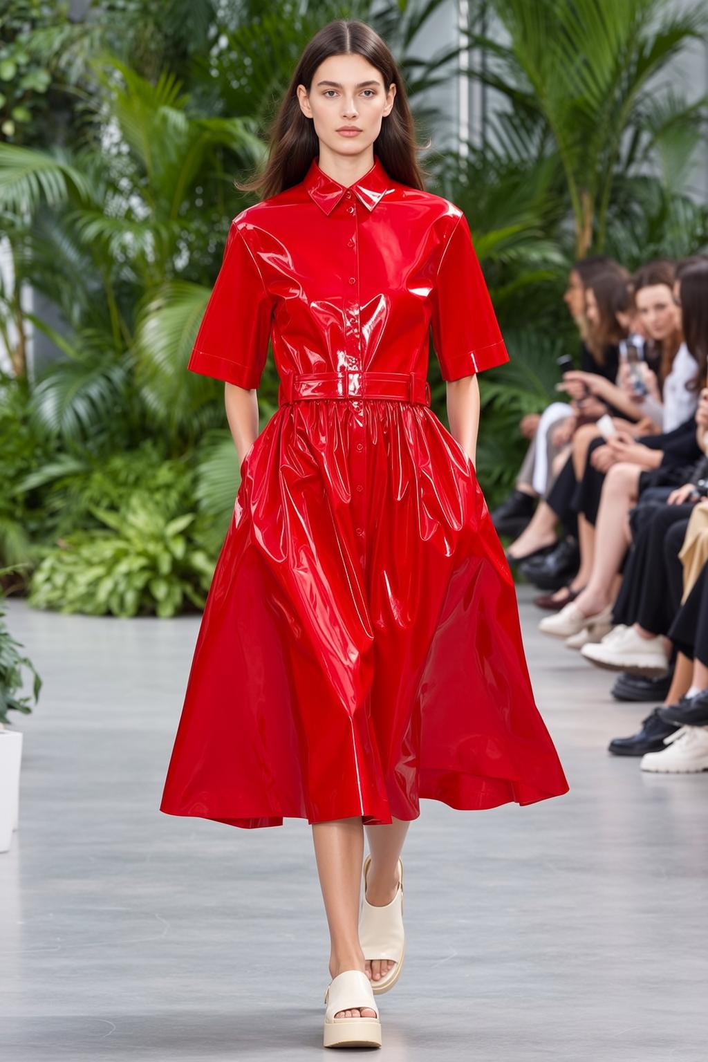 Fashion Week Young Long Dark Brown Straight