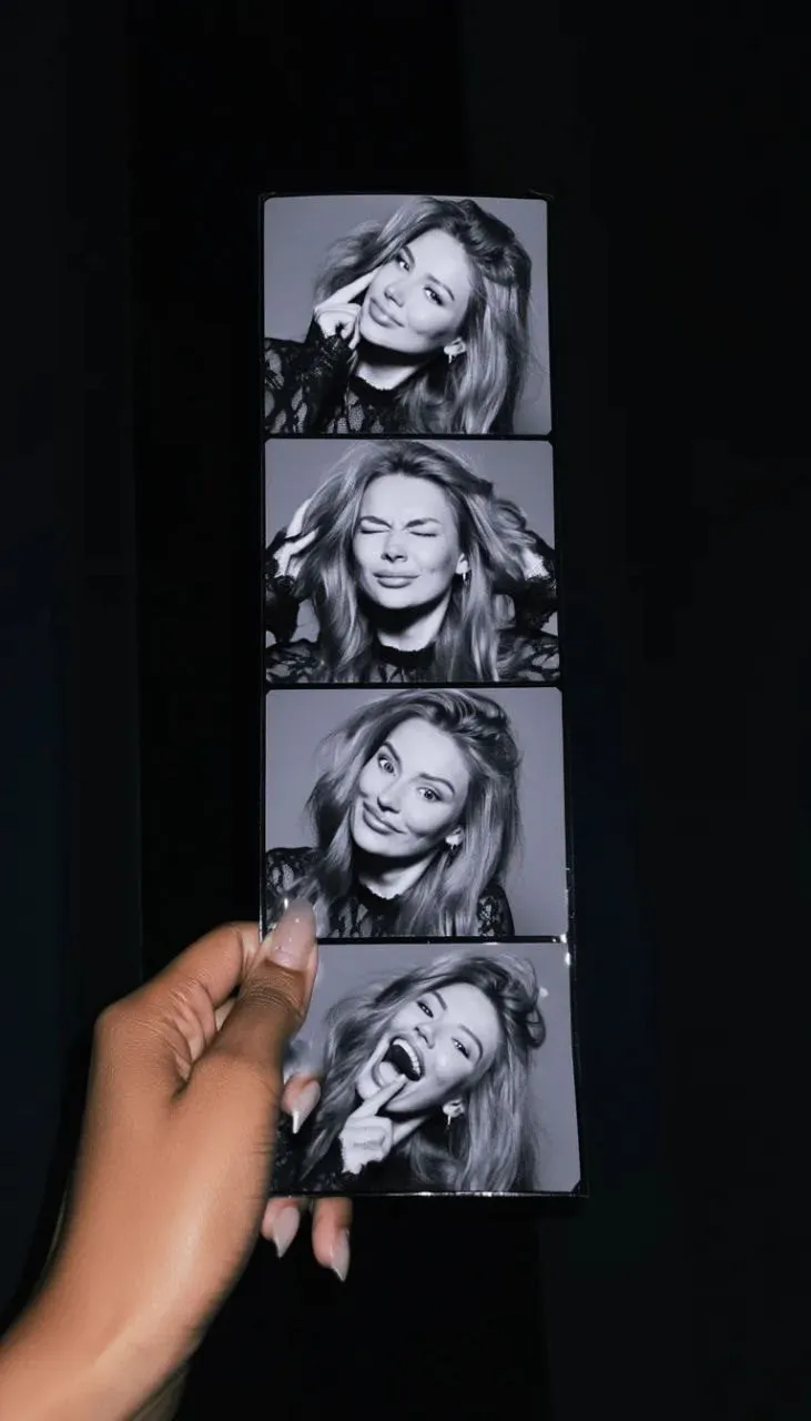 Black And White Photobooth Strip