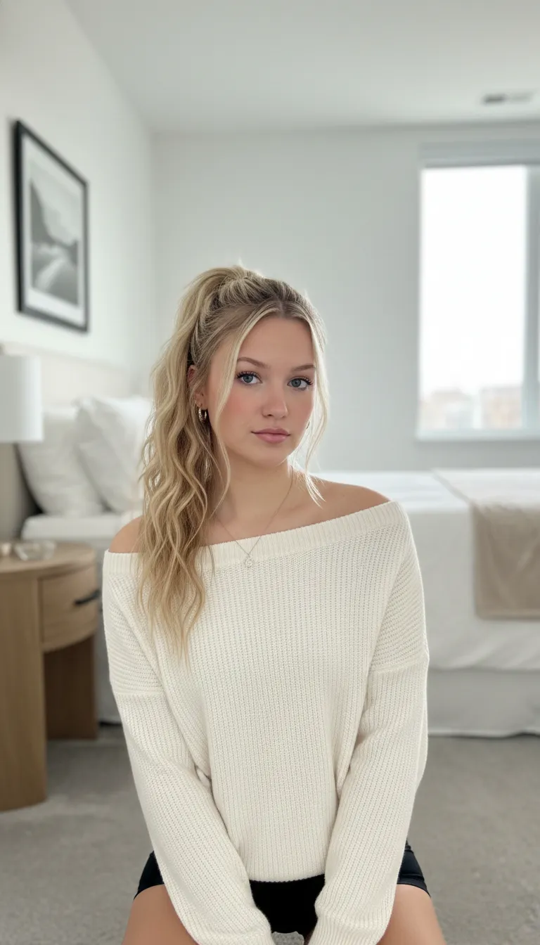 Necklace In Bedroom Portrait