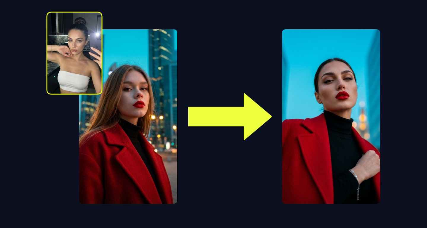 Lily remix walkthrough for Cinematic Blue Hour Fashion Portrait