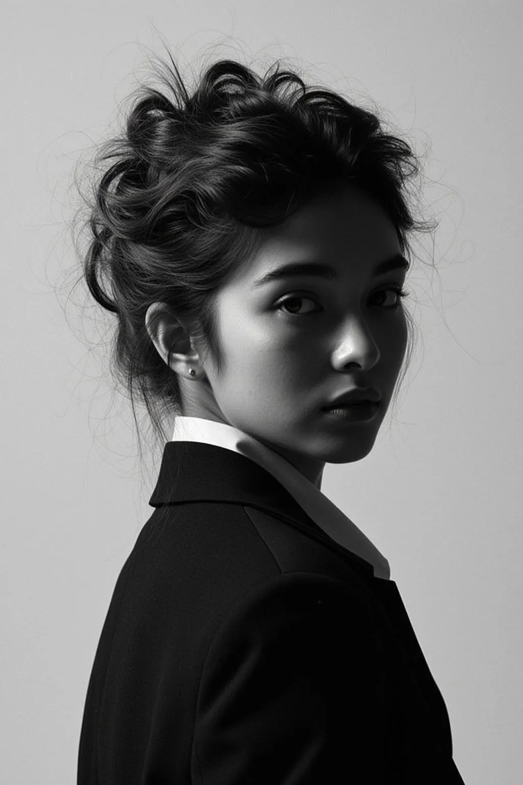 Makeup And Earrings In Styled Portrait