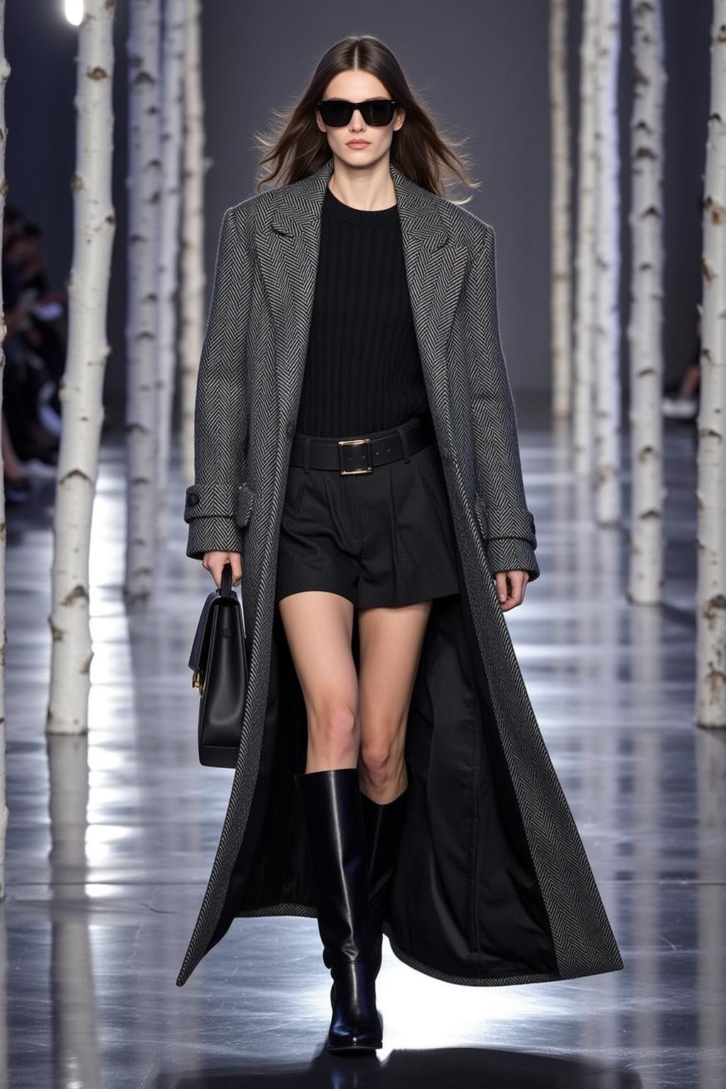 Fashion Week Young Long Brown Straight Fair