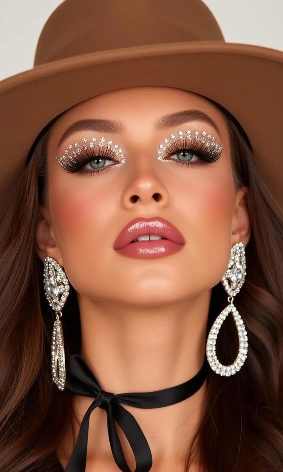 Makeup And False Lashes In Styled Portrait