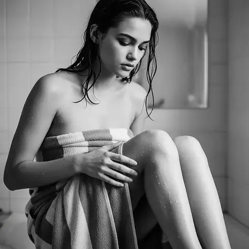 Masterpiece Ultra-detailed Image The Uploaded Woman With Wet Hair After