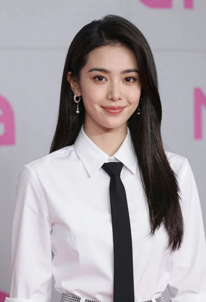 Confident Woman With Long Dark Hair And Subtle Smile Poses reference photo