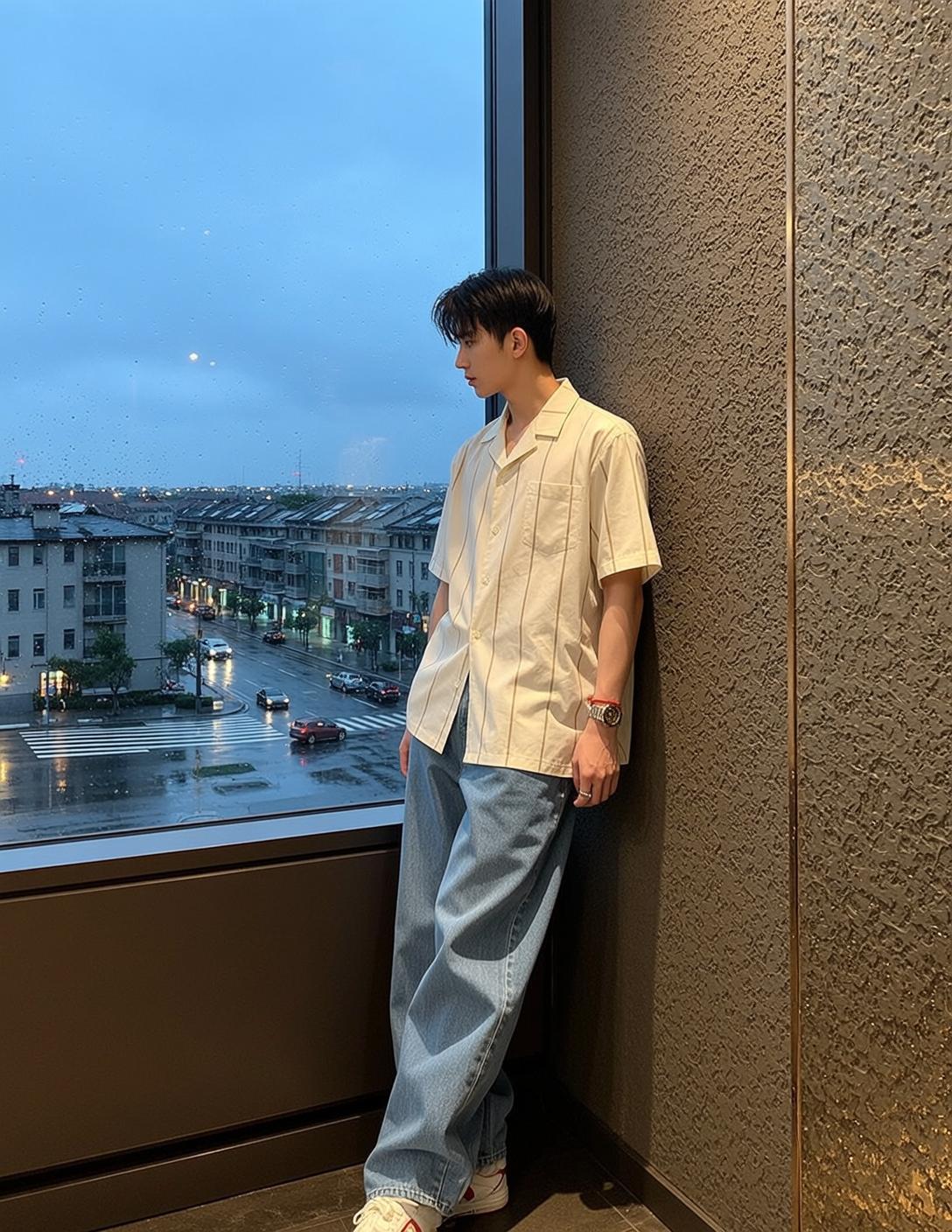 Rainy Window City Look