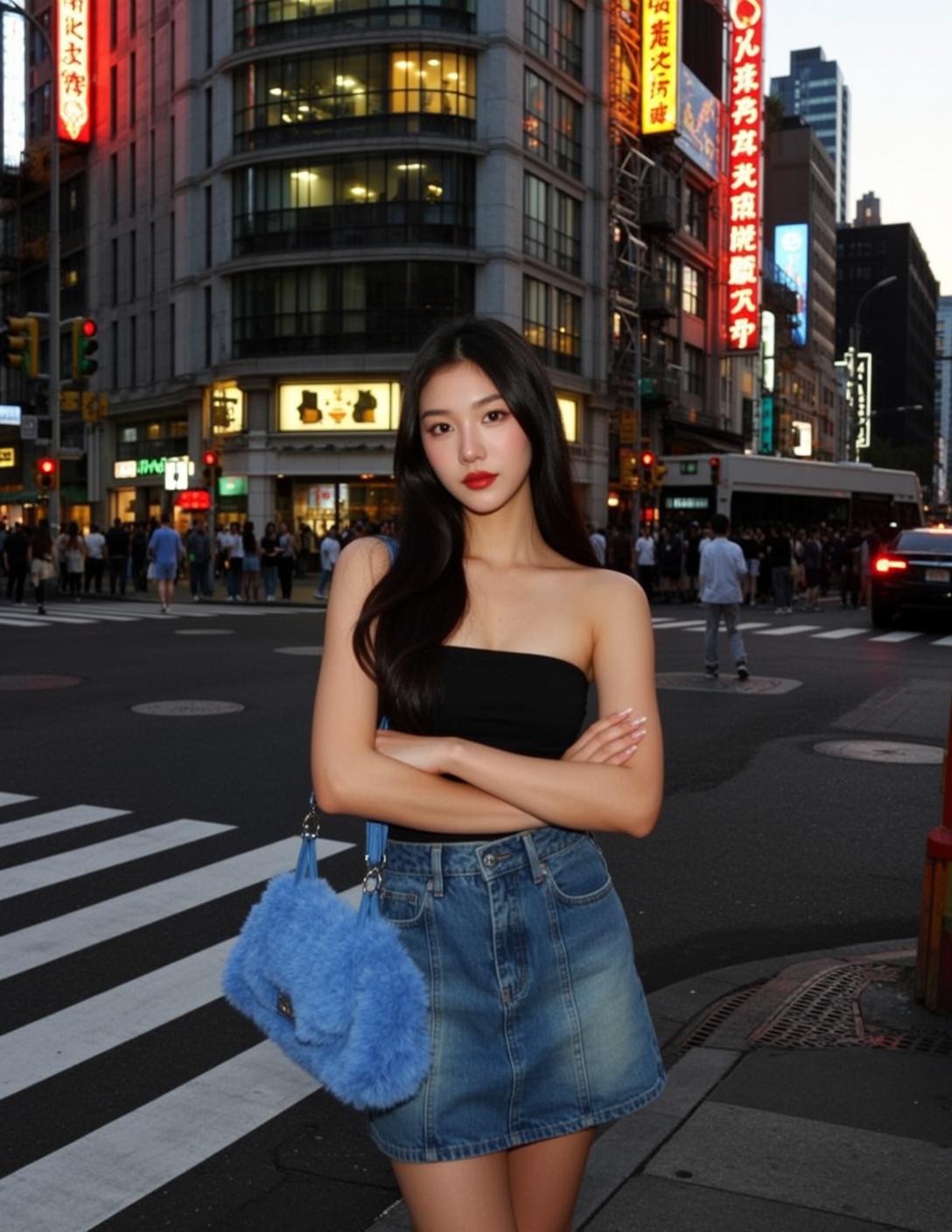 Explore Stands Facing Forward Her Arms Crossed