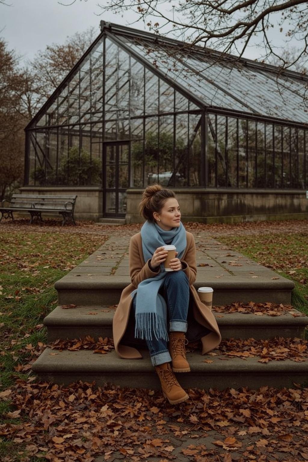 Autumn Young Brown Tied Messy Bun Fair