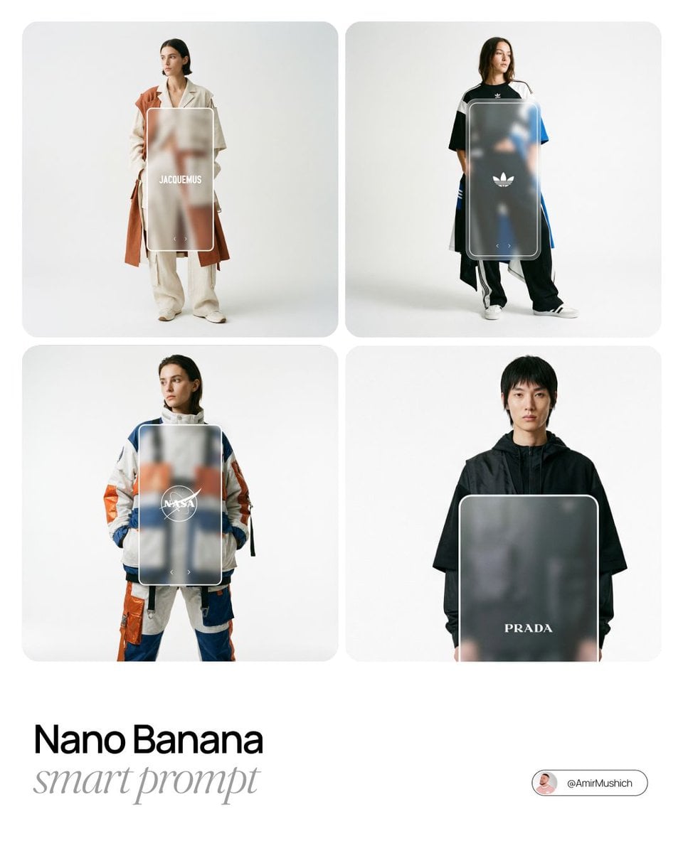 A photorealistic image of a model in avant garde streetwear striking a natural pose in a studio.