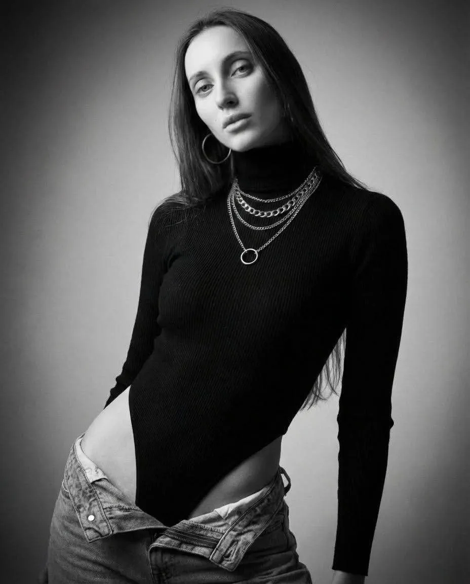 Earrings In Styled Portrait