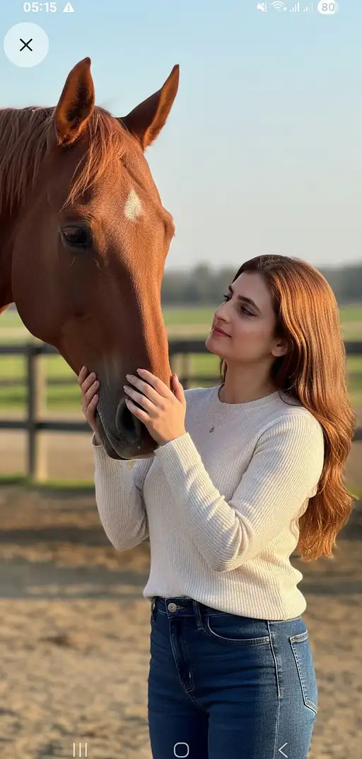 Beautiful Perfect Realistic Woman Years Old Long Red Hair Slightly