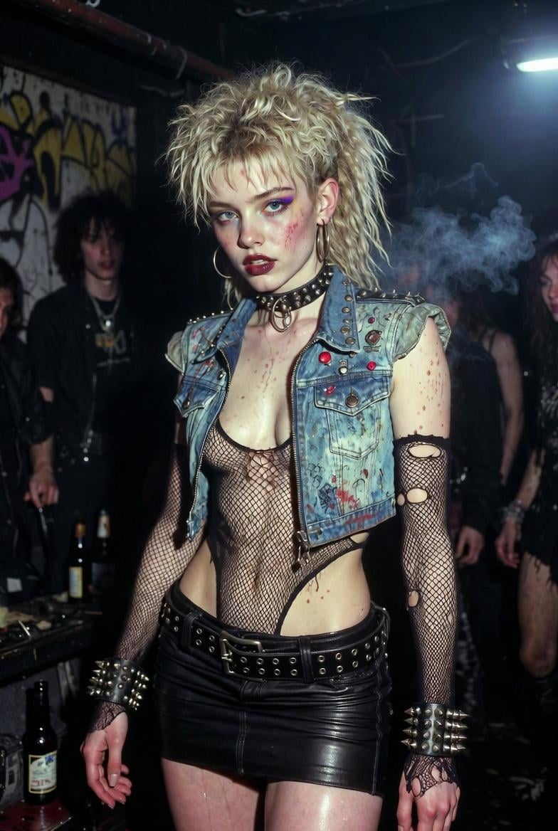 Punk Club Underground Dimly Lit Outfit