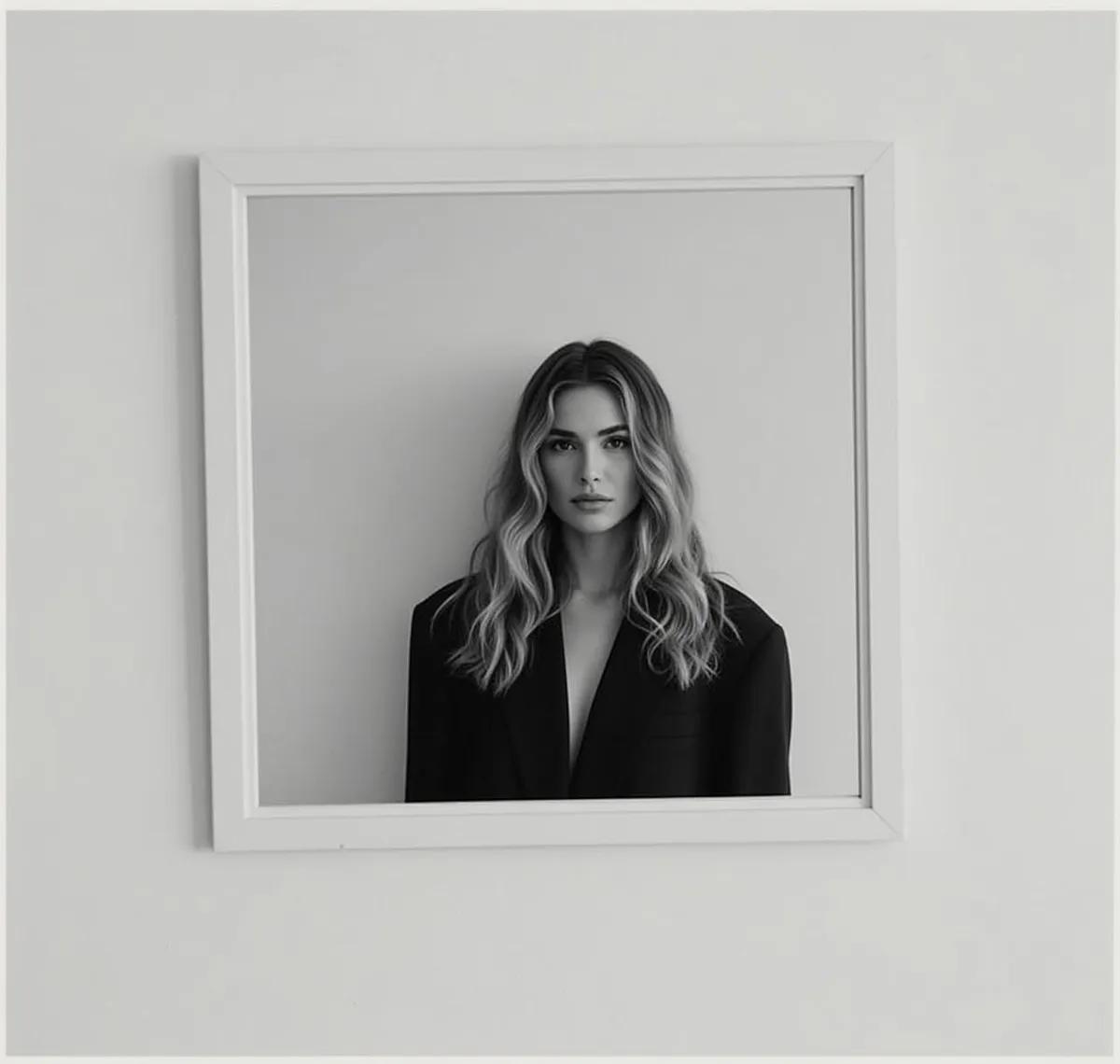 Black Blazer Minimal Studio Portrait