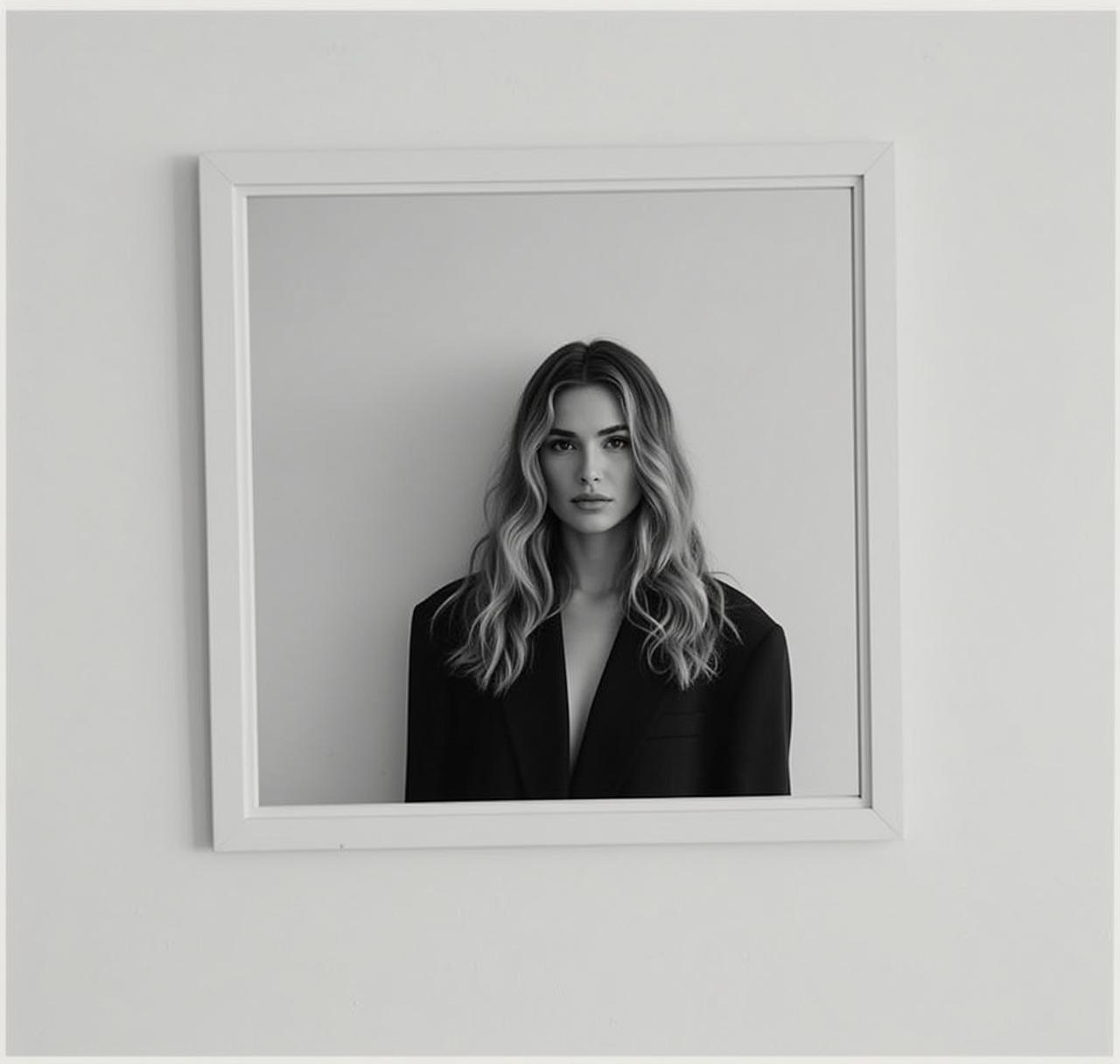 Black Blazer Minimal Studio Portrait