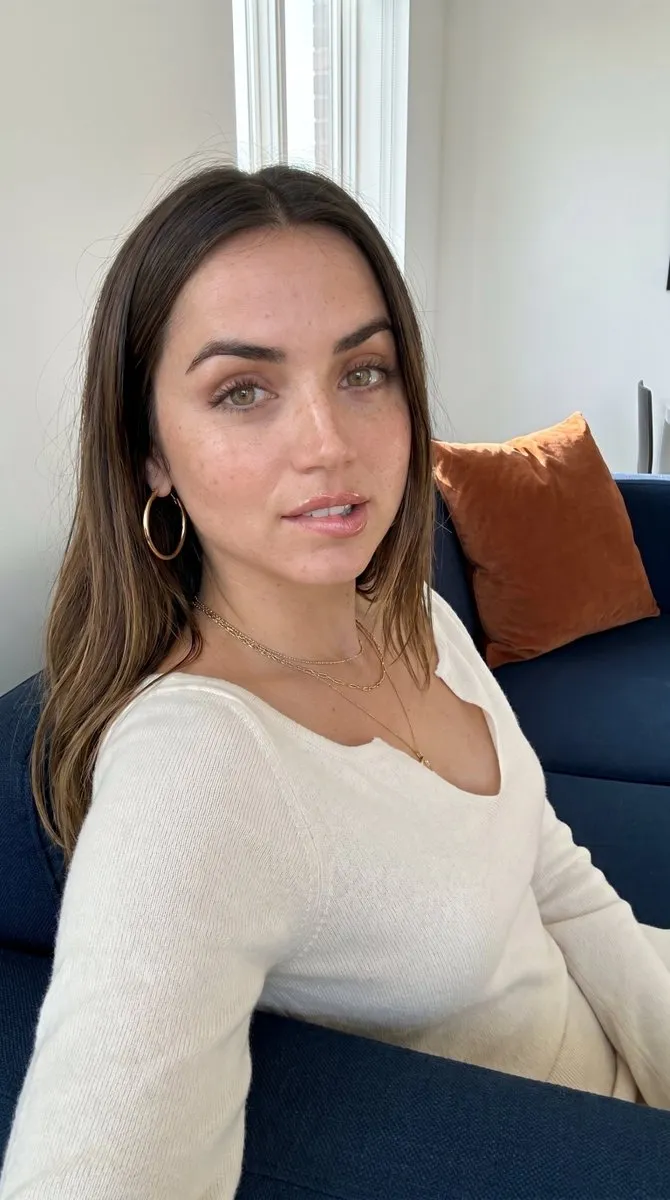 Makeup Earrings And Necklace In Knitwear Portrait