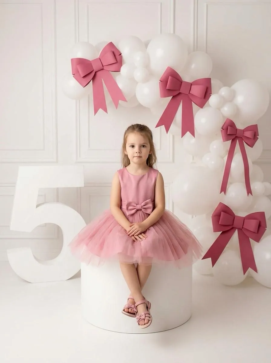 Realistic Girl Studio Birthday Portrait