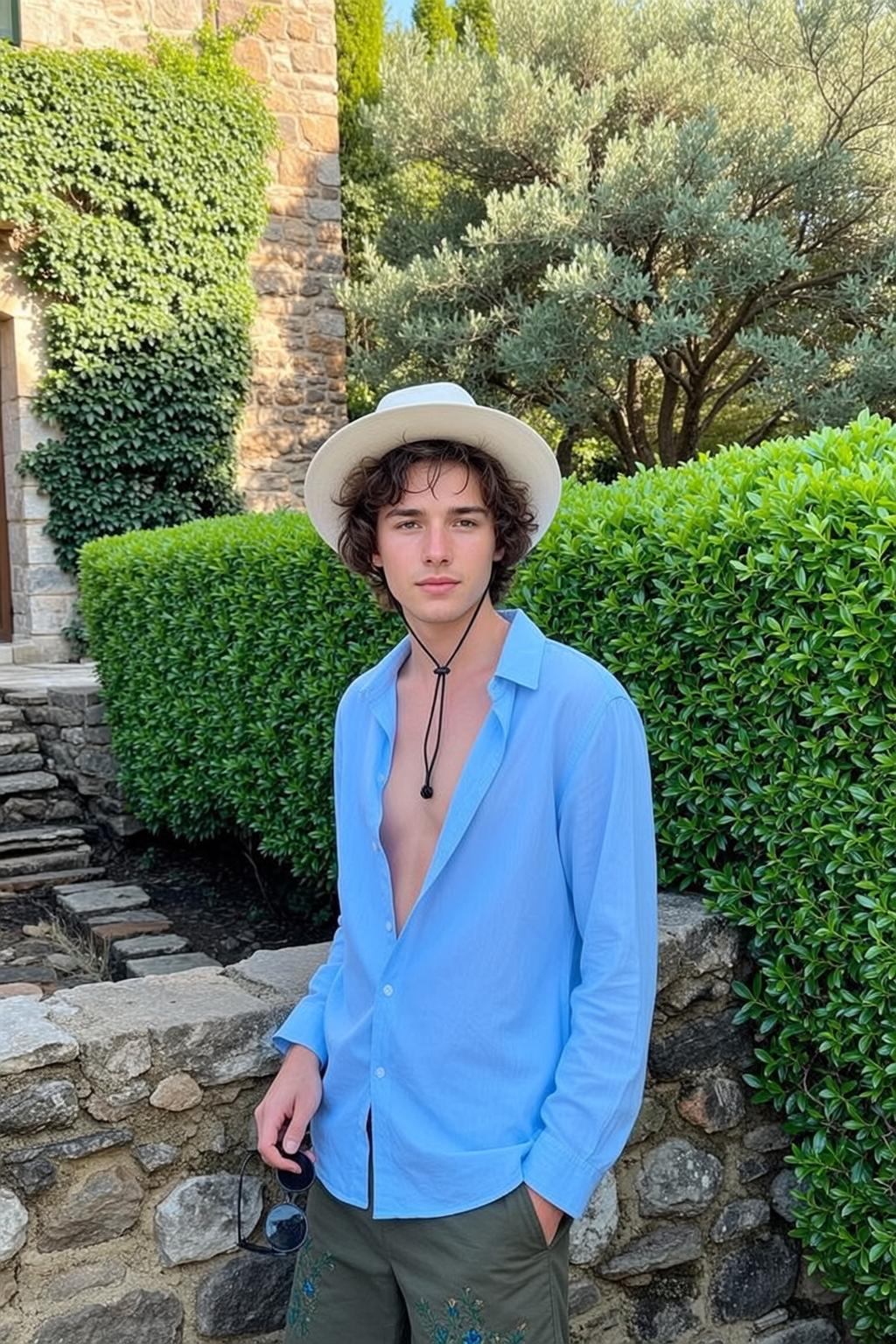 Young Curly Brown Hair Fair Skin Light