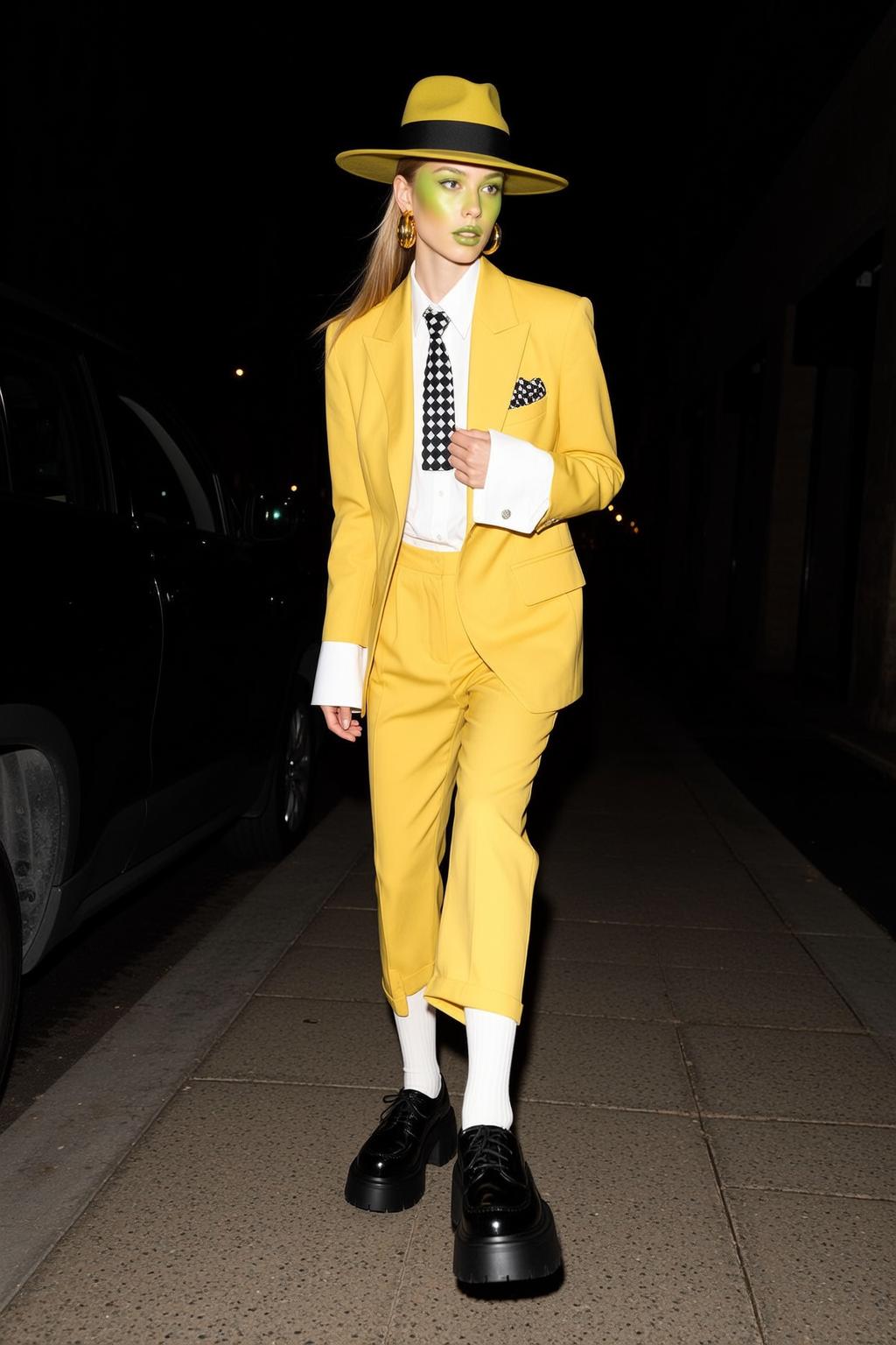 Yellow Suit Night Streetwear