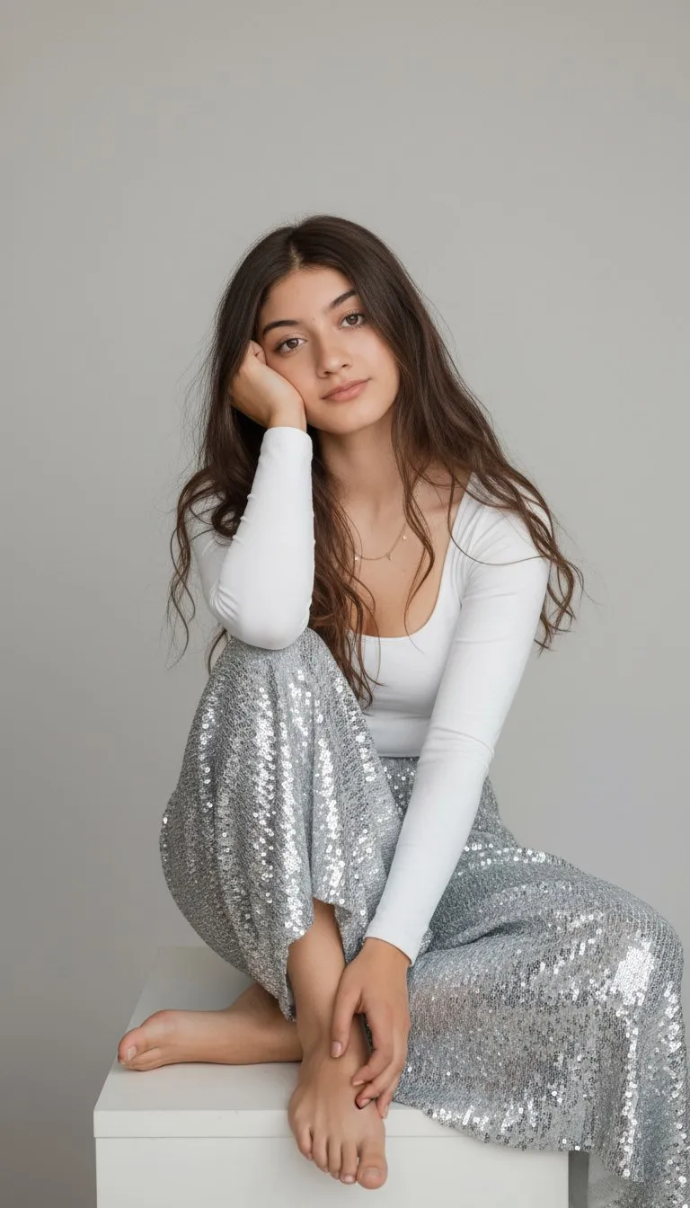 Earrings In Studio Portrait