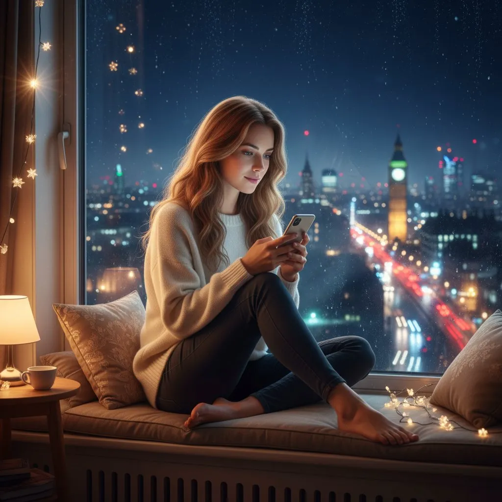 Midnight Reflections in a London Dreamscape