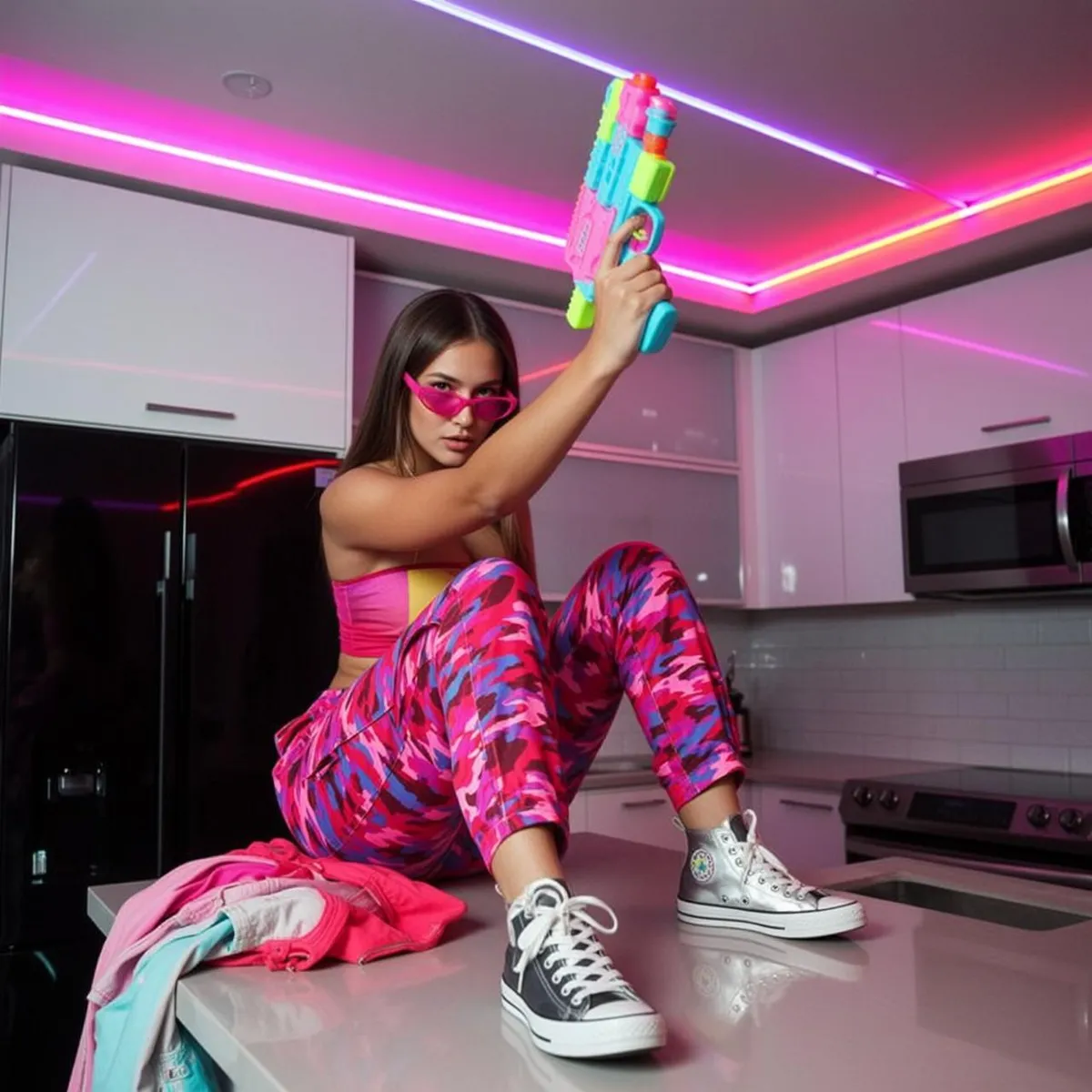 Heart Sunglasses Water Gun
