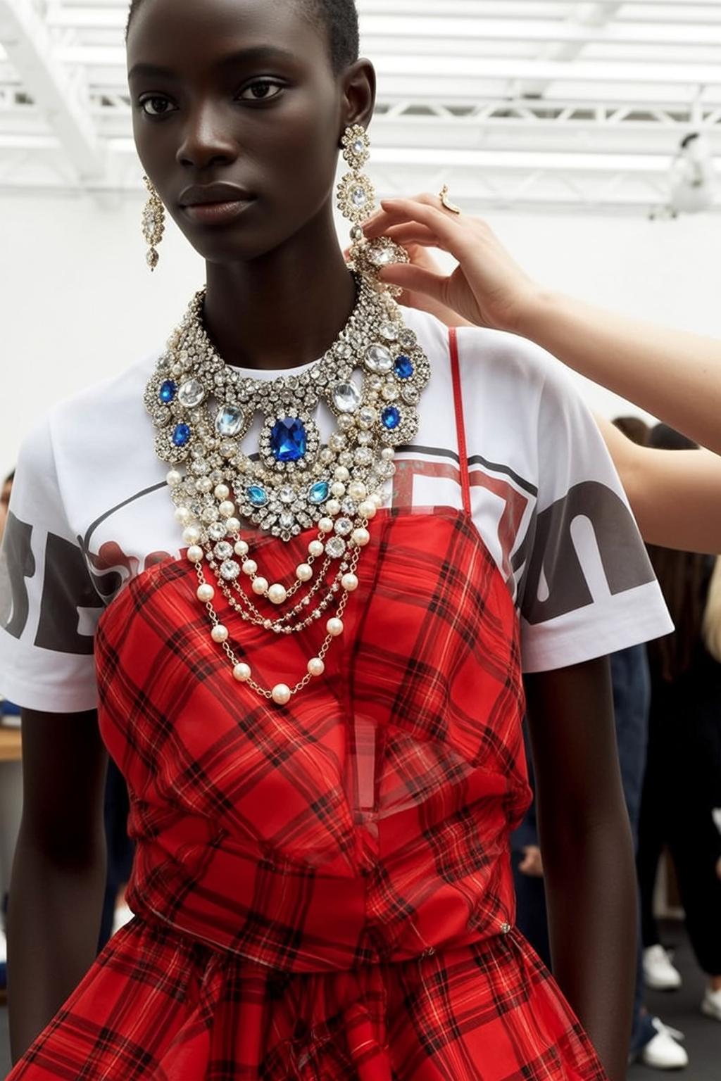 Fashion Week Young Short Black Hair Dark