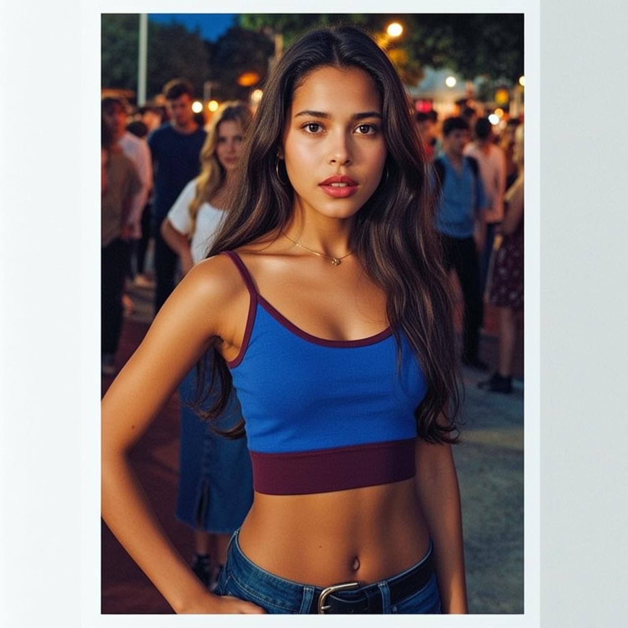 Necklace On The Street At Dusk reference photo